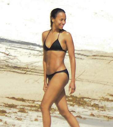 zoe saldana bikini