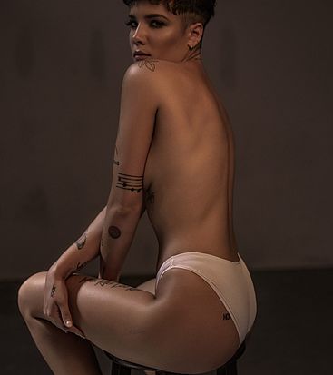 Halsey nude topless sex video