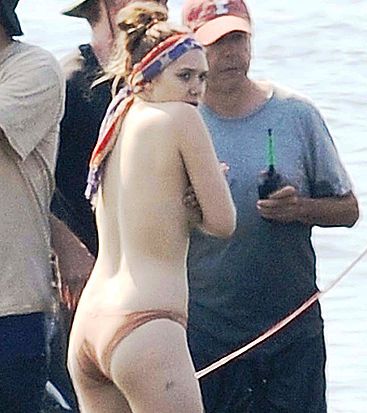 Elizabeth Olsen topless oops
