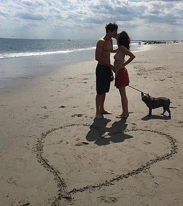 Kaya Scodelario pregnant bikini on beach