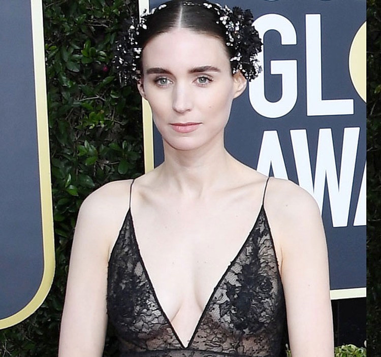 Rooney Mara topless public