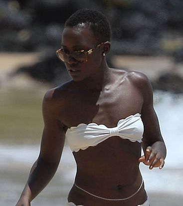 Lupita Nyong'o nude beach photos