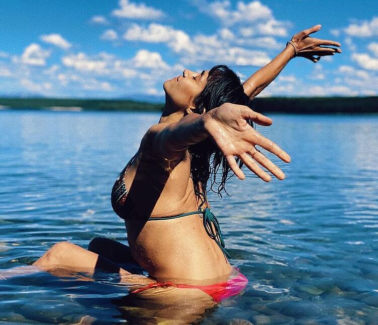 Sofia Boutella bikini beach pics