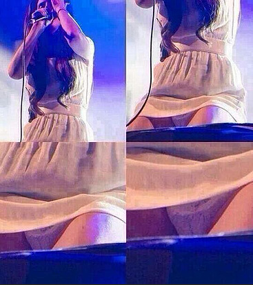 Lana Del Rey pussy upskirt