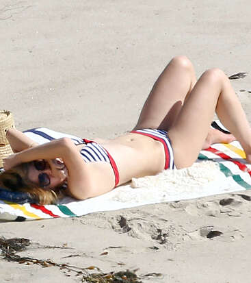 Lana Del Rey sunbathing