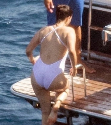Lana Del Rey wet swimsuit