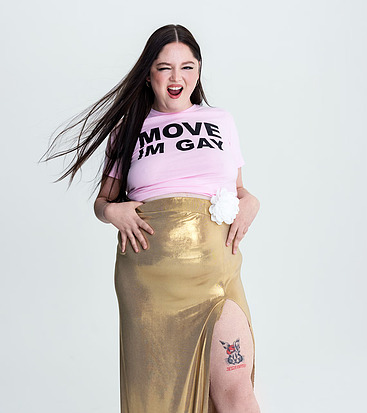 Megan Stalter topless and lingerie pics